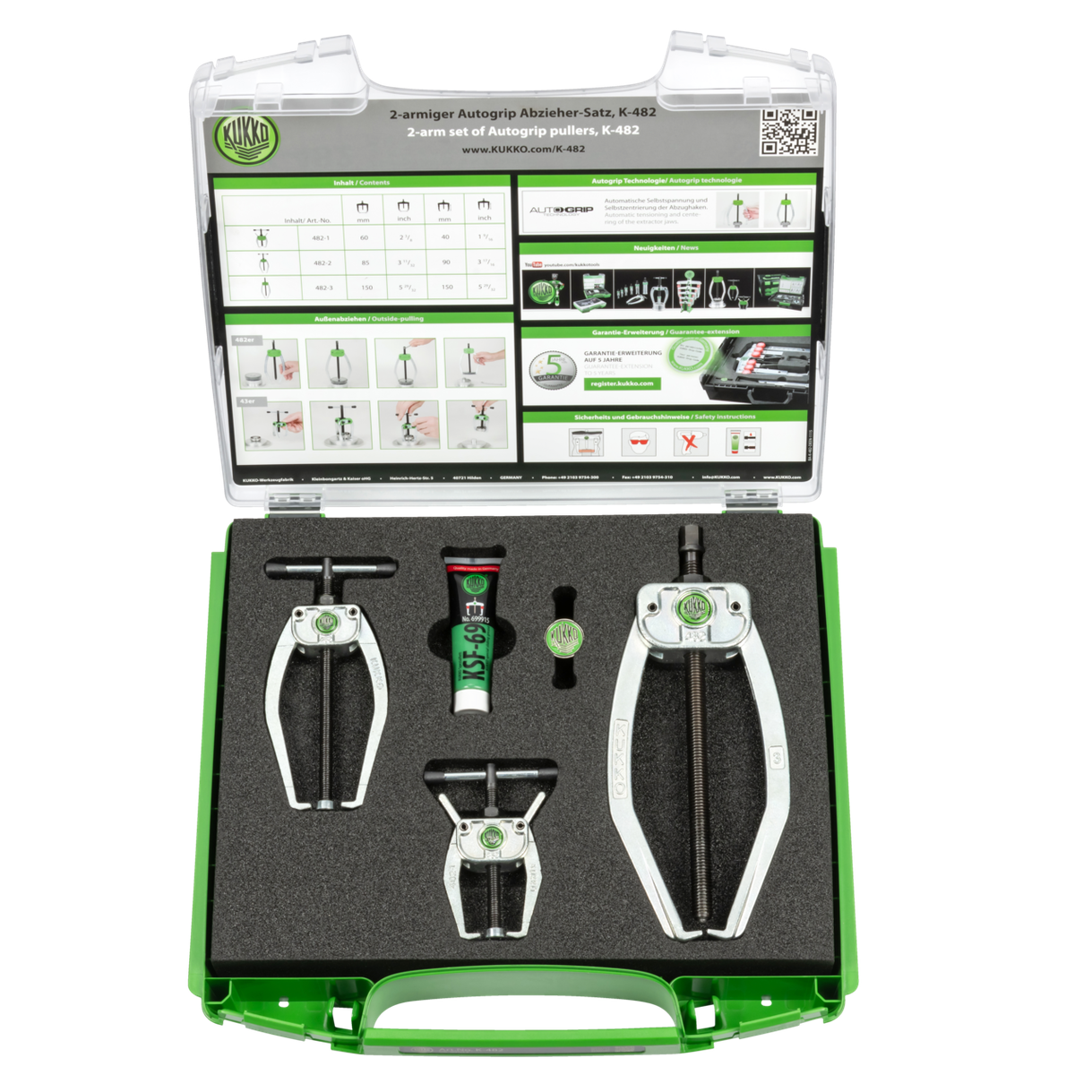Kukko K-482 - Handy 2-jaw puller set