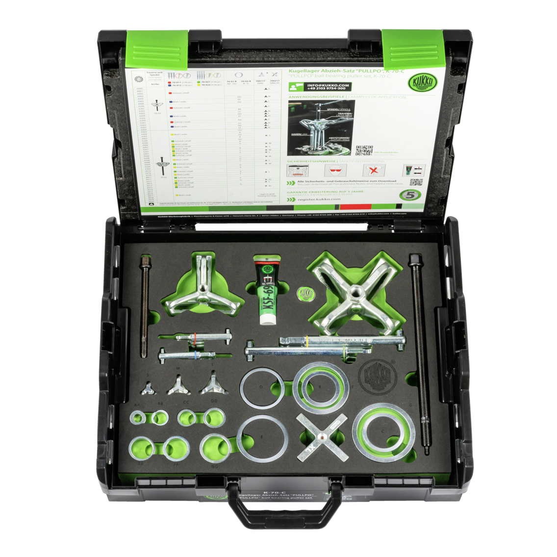 Kukko K-70-C - Ball Bearing Puller Set ãPULLPOÒ ¢ 10-100 mm