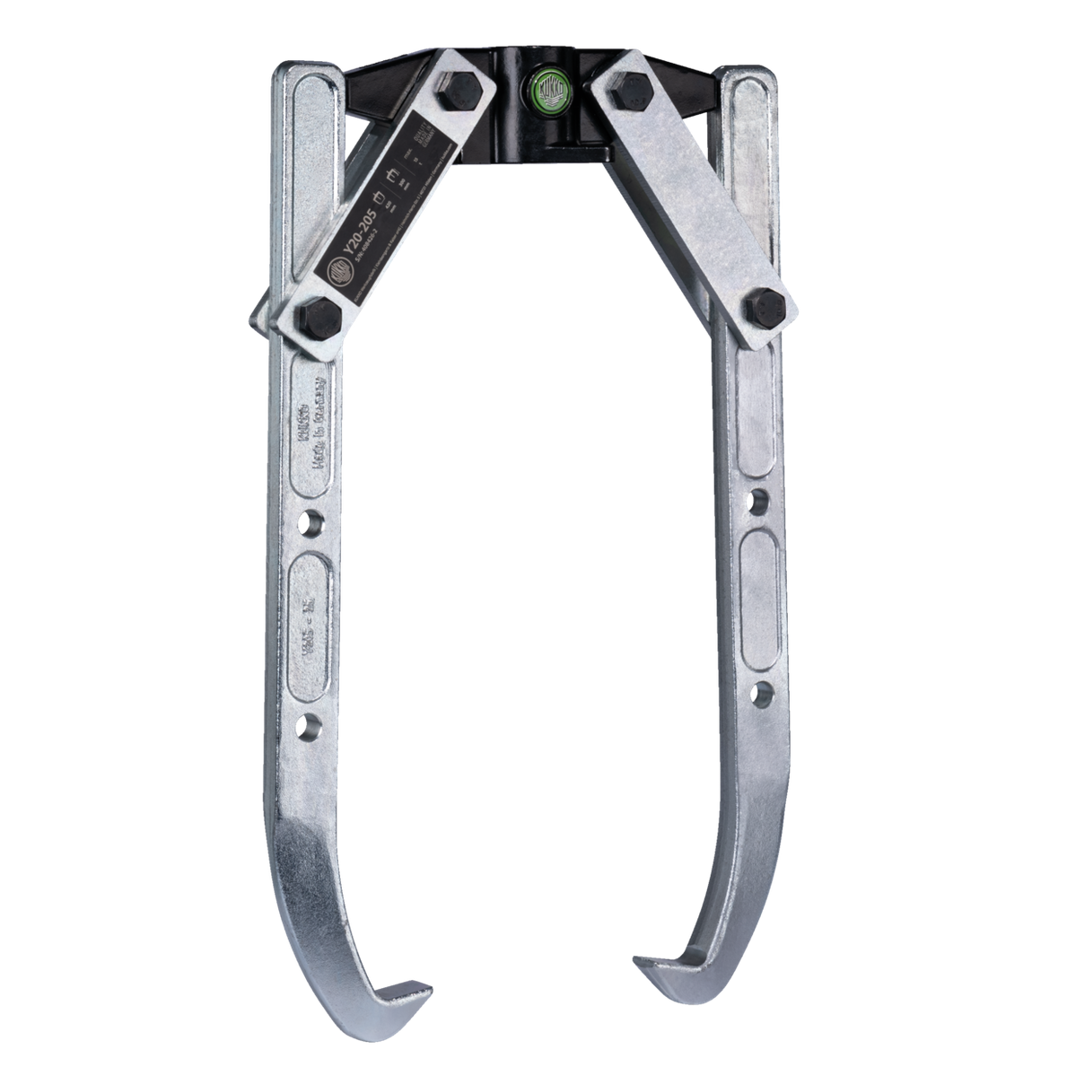 Kukko Y50-205 - 2-jaw puller with swiveling jaws, up to 1.000 mm spread, 700 mm reach depth without hydraulic hollow piston cylinder