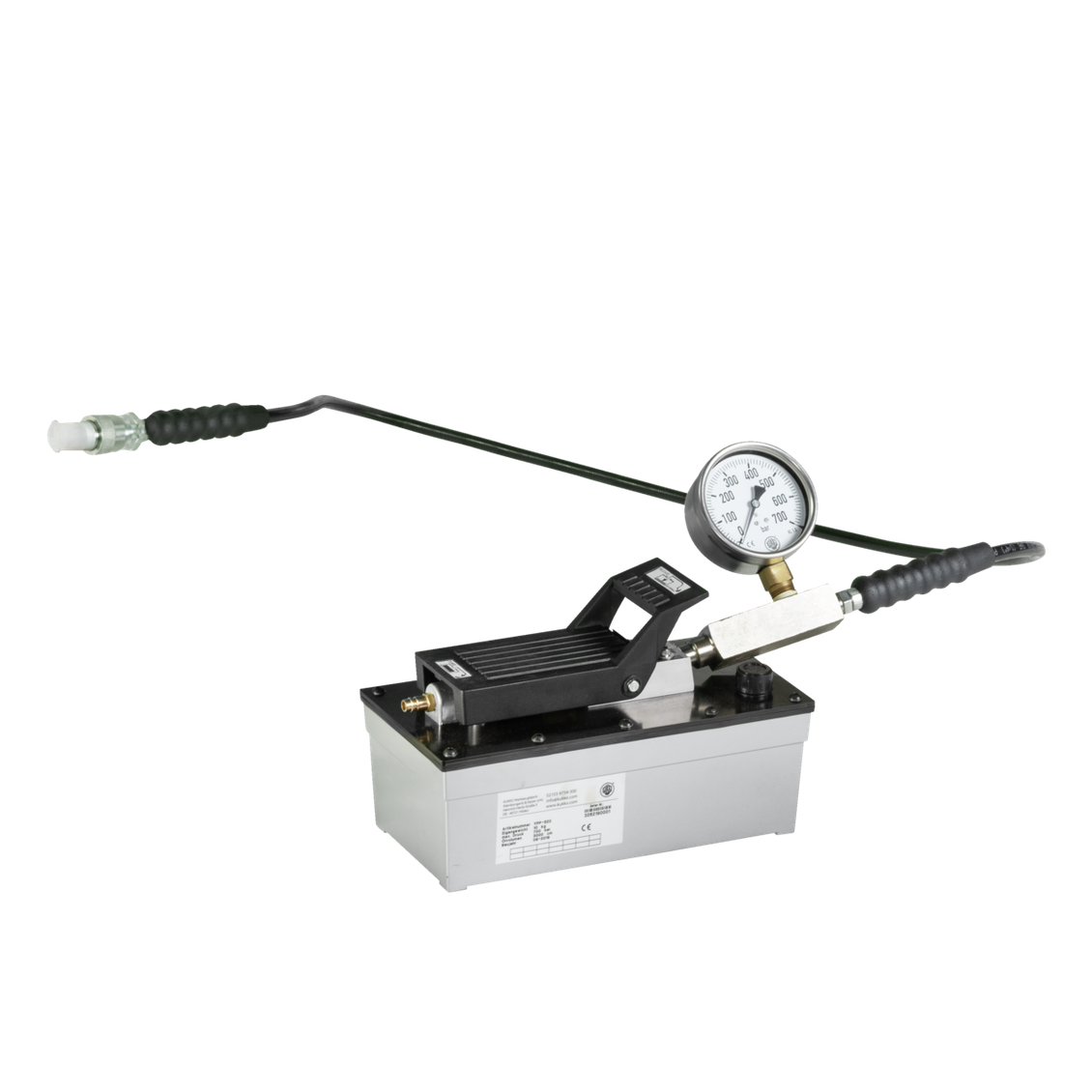 Kukko YPP-525 - Pneumatic, hydraulic pump with pressure gauge, hose