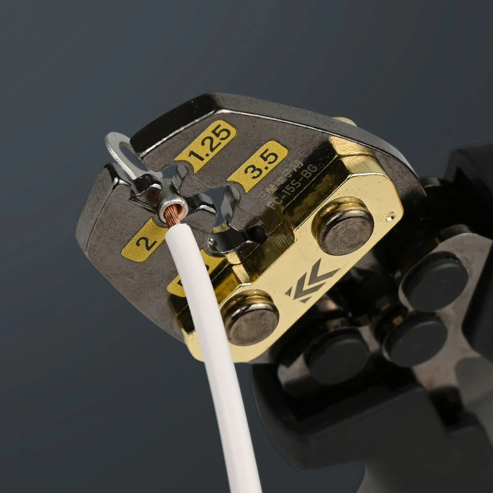 Kurokin FC-15S-BG Terminal & Sleeve Crimping Tool