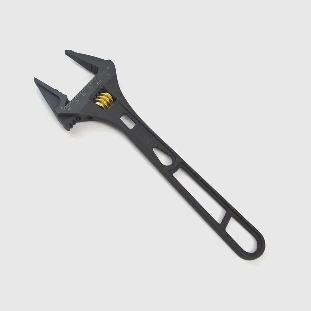 Kurokin FLA-43-BG Lightweight Adjustable Wrench with Serrated Jaws