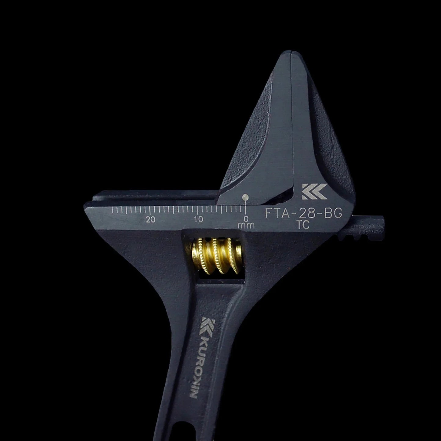 Kurokin FLA-43-BG Lightweight Adjustable Wrench with Serrated Jaws