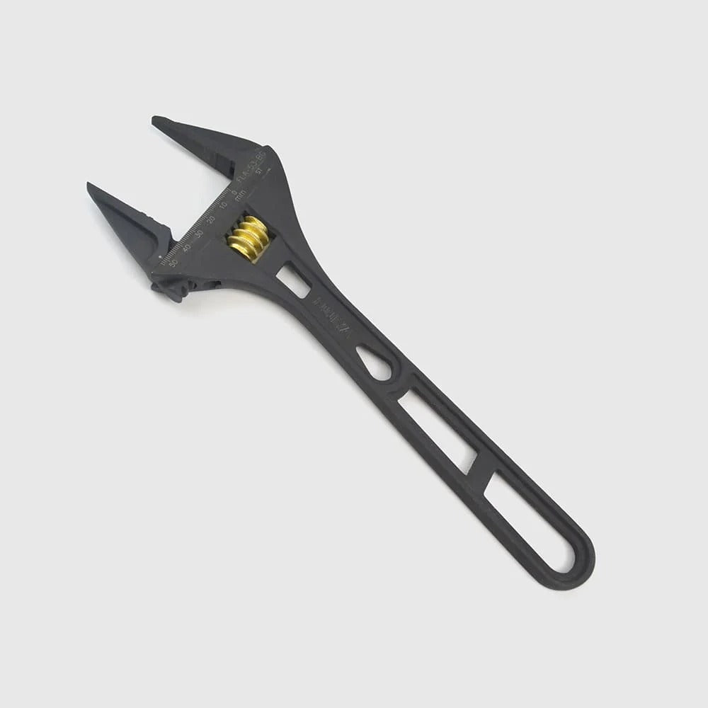 Kurokin FLA-53-BG Lightweight Adjustable Wrench with Serrated Jaws