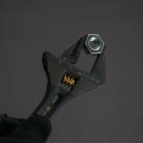 Kurokin FLS-53-BG Lightweight Short Adjustable Wrench with Serrated Jaws