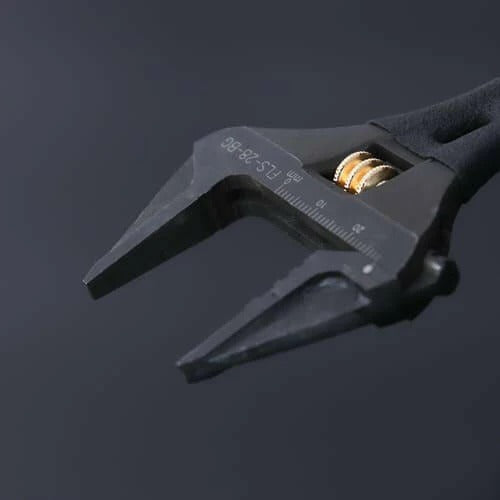 Kurokin FLS-53-BG Lightweight Short Adjustable Wrench with Serrated Jaws