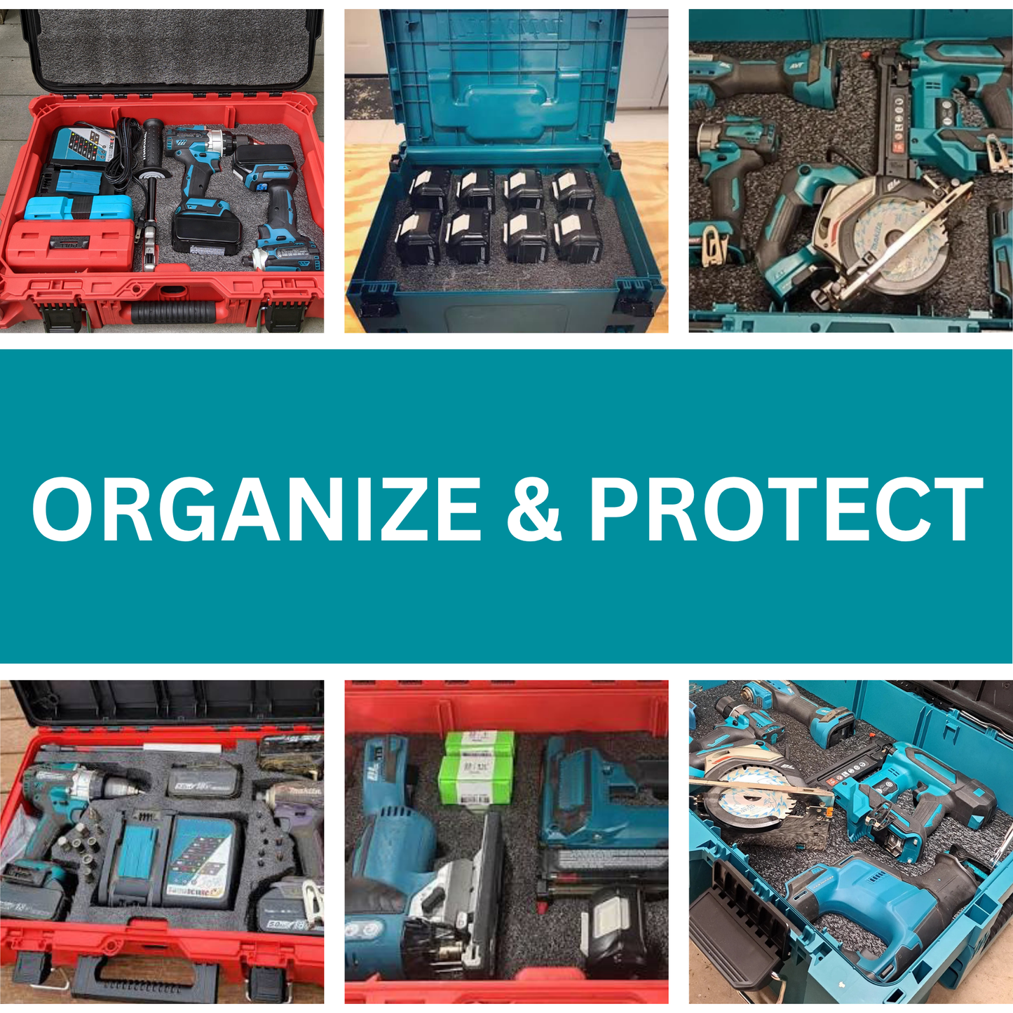 Makita Interlock Tool Case 197210-9 Kaizen Insert