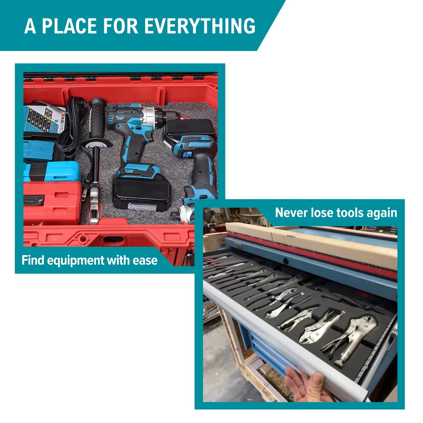 Makita Interlock Tool Case 197210-9 Kaizen Insert