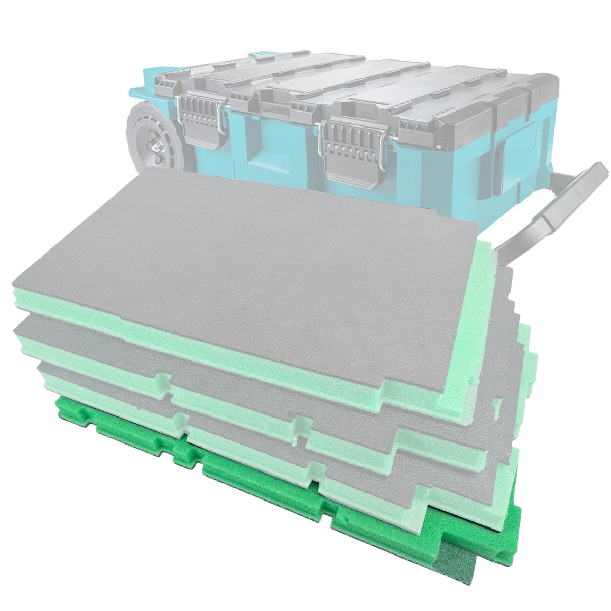 Makita MAKTRAK 90009 Rolling Tool Chest - Kaizen Inserts