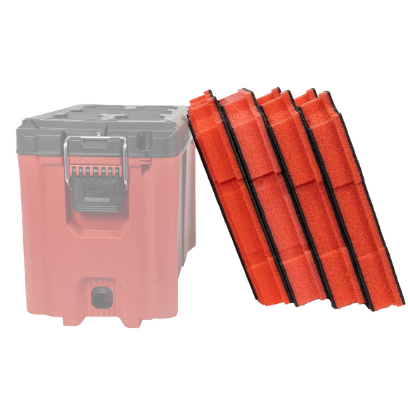 Kaizen Foam Insert For Milwaukee Packout 48-22-8426 - Tool Organizer, Customizable, Black/Red