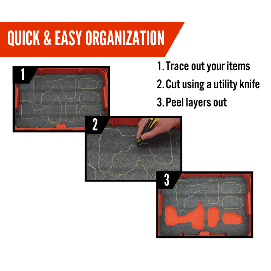 Milwaukee PACKOUT Rolling Tool Chest 48-22-8428 - Kaizen Inserts