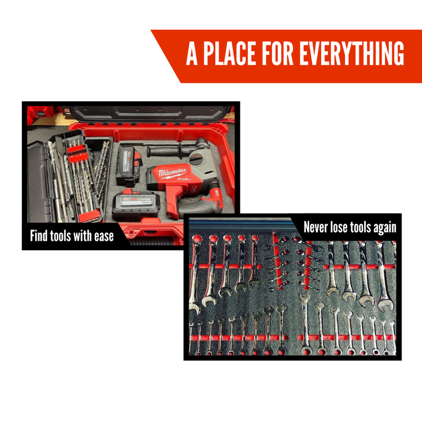 Milwaukee PACKOUT Rolling Tool Chest 48-22-8428 - Kaizen Inserts