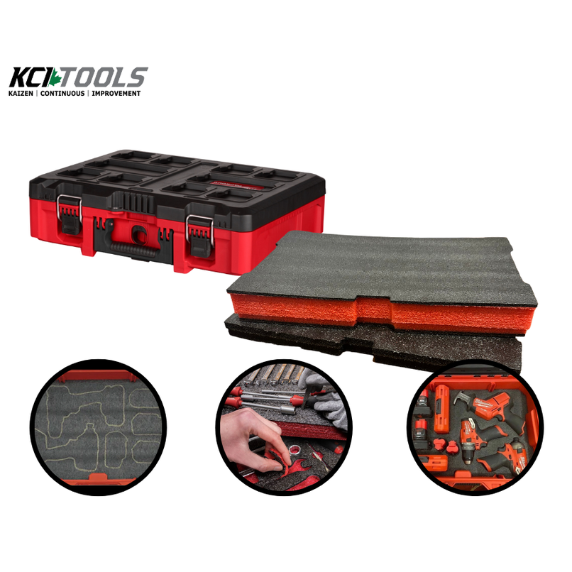 Milwaukee PACKOUT Tool case 48-22-8450 - Kaizen Inserts