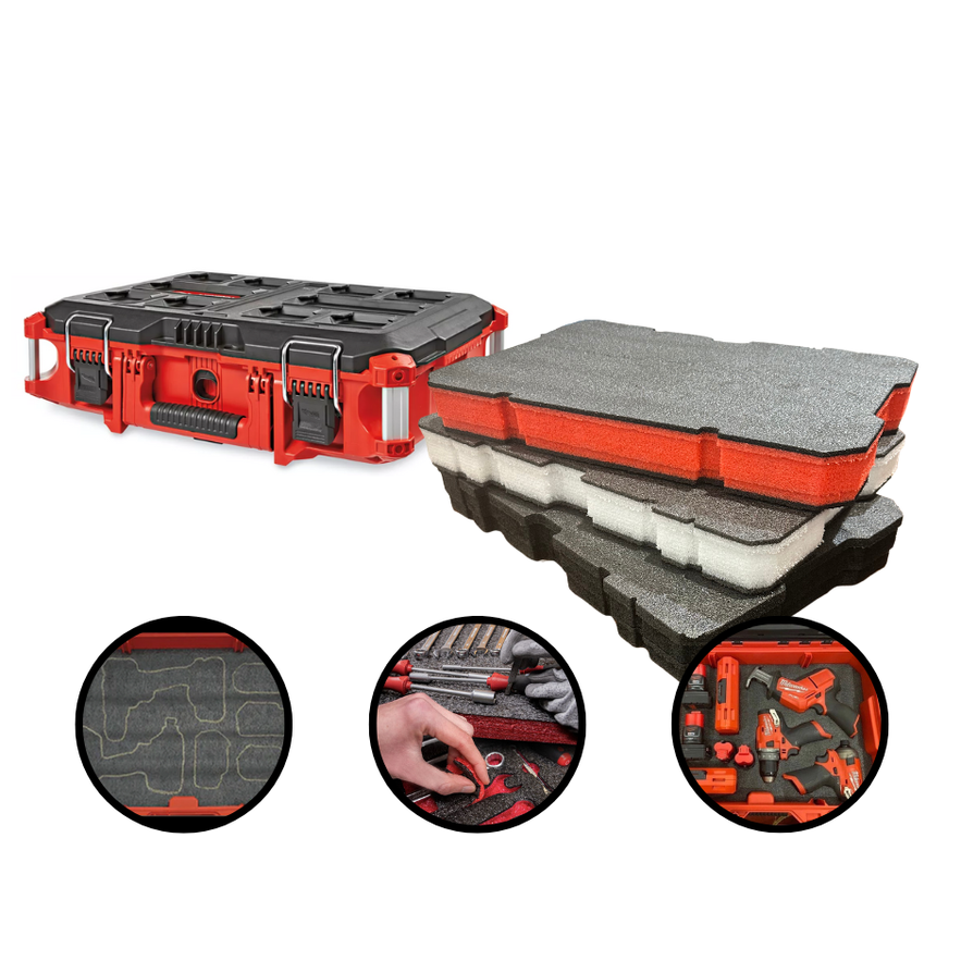 Milwaukee PACKOUT Toolbox 48-22-8424- Kaizen Insert