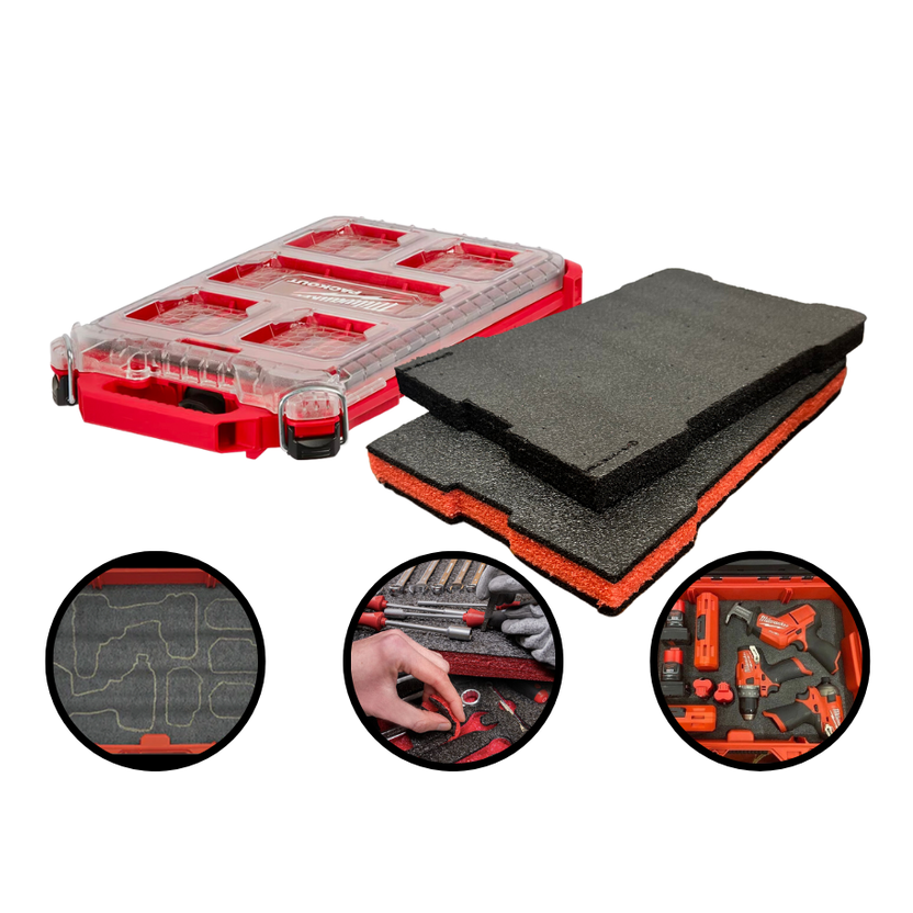 Milwaukee PACKOUT compact low profile 48-22-8436 - Kaizen Inserts