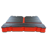 Milwaukee Packout Deep Organizer 48-22-8432 - Full Depth Solid Kaizen Insert Divider Removed