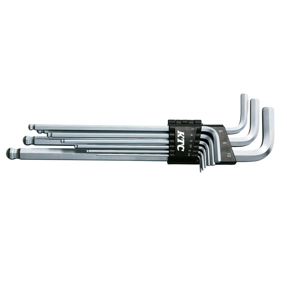 Nepros HL259SP - Ball point L-shaped long hex wrench set - 9-piece set