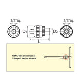 Nepros NBRA3 - Ratchet & Socket Adapters