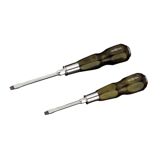 Nepros NTD306 (JIS) Wooden Grip Screwdriver Set, 6 pcs – KCI Tools