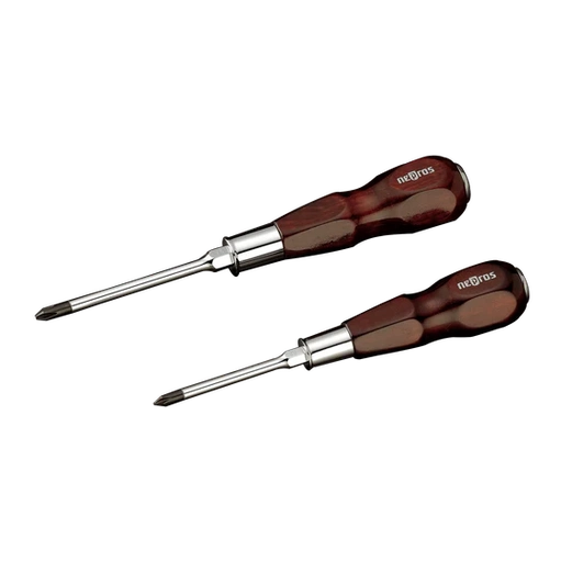 Nepros NTD306 Wooden Grip Screwdriver Set, 6 pcs