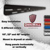 OmniWall 32" Top & Bottom Cleat Set