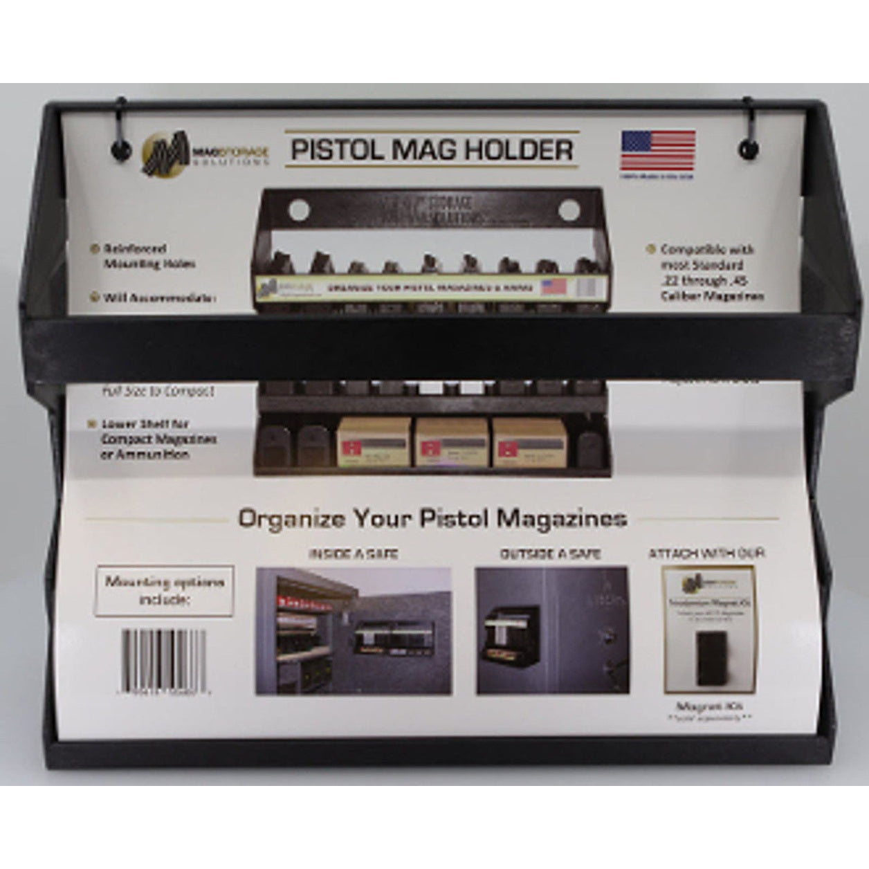 OmniWall Magnetic Pistol Mag Holder Single Unit