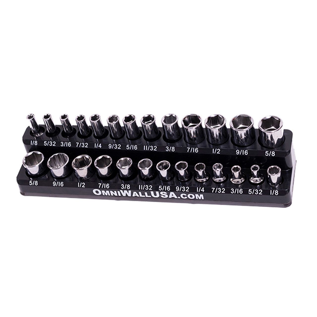 OmniWall Magnetic SAE 1/4" Drive Socket Organizer