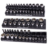 OmniWall Magnetic SAE Standard Socket Organizer Set