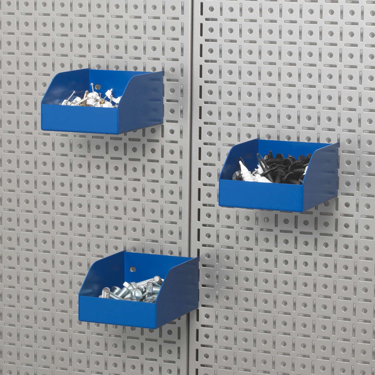 OmniWall Metal Hardware Storage Bins 3-Pack