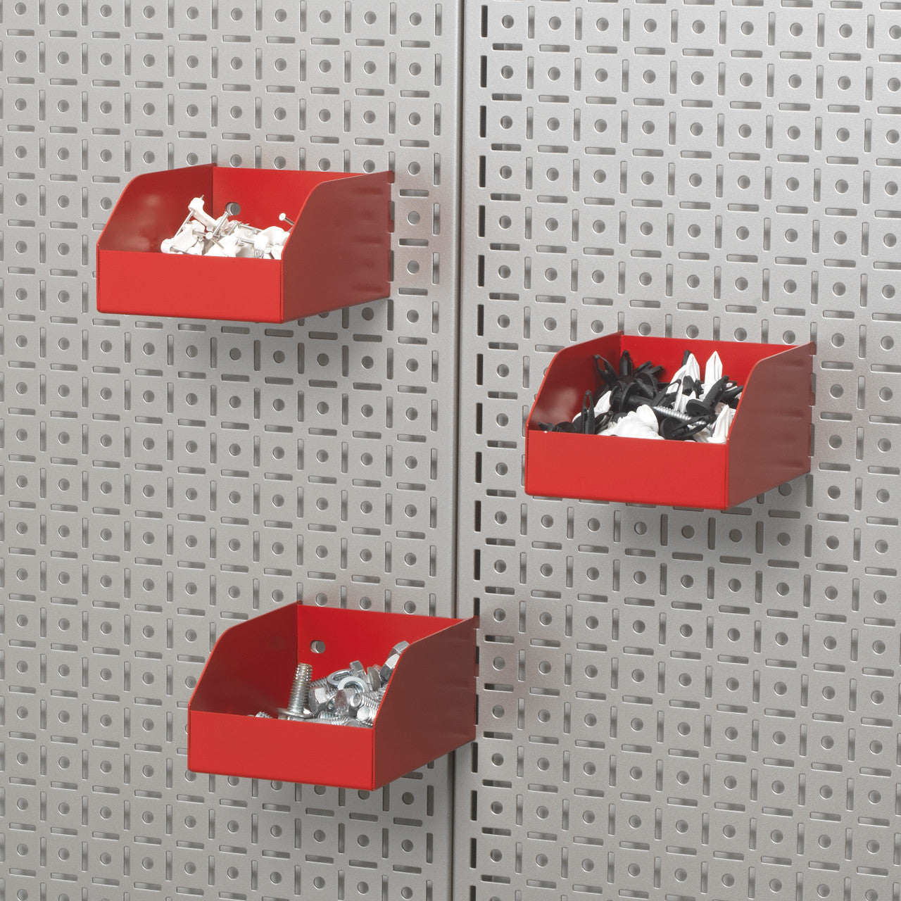 OmniWall Metal Hardware Storage Bins 3-Pack