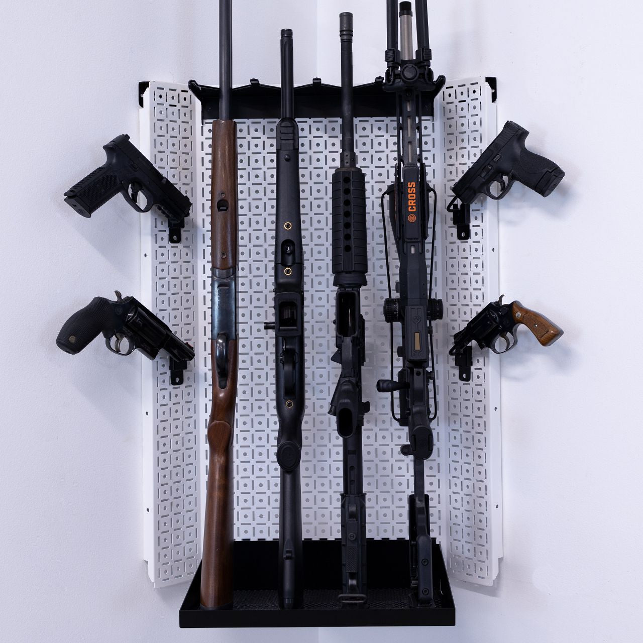 OmniWall "The Defender" Corner Wall Panel Rifle Rack