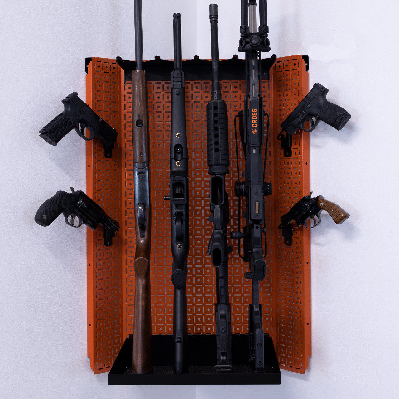 OmniWall "The Defender" Corner Wall Panel Rifle Rack