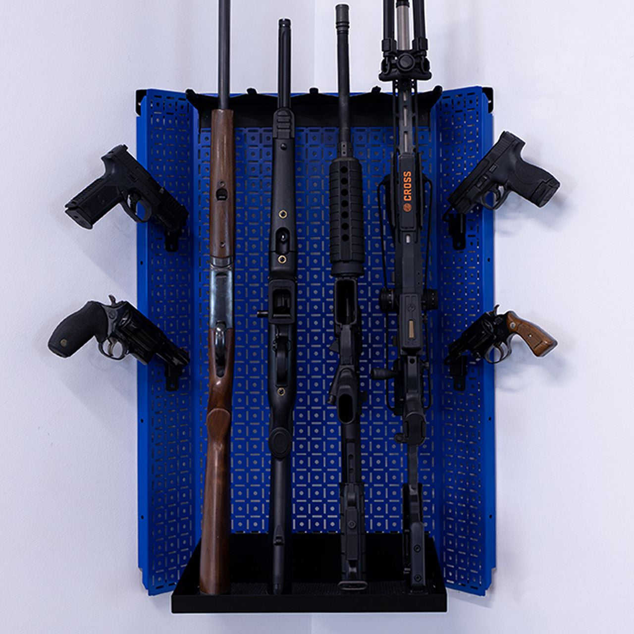 OmniWall "The Defender" Corner Wall Panel Rifle Rack