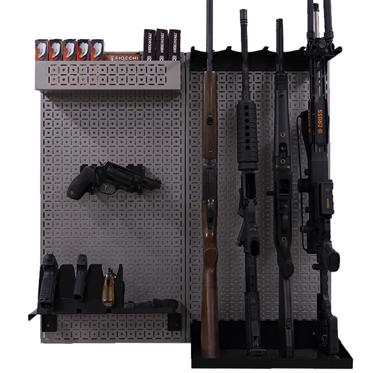 OmniWall "The Serviceman" 2 Panel Fire Arm Storage Rack