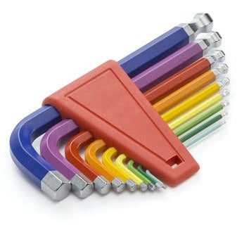 PB 212 H-10 RB Rainbow Key L-Wrenche Set in a Holder