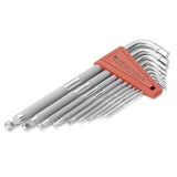PB 3212 LH-10 Safety hex keys with ball point, set in a practical plastic holder, sizes 1.5 to 10 mm
