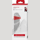 PB 3212 LH-10 Safety hex keys with ball point, set in a practical plastic holder, sizes 1.5 to 10 mm
