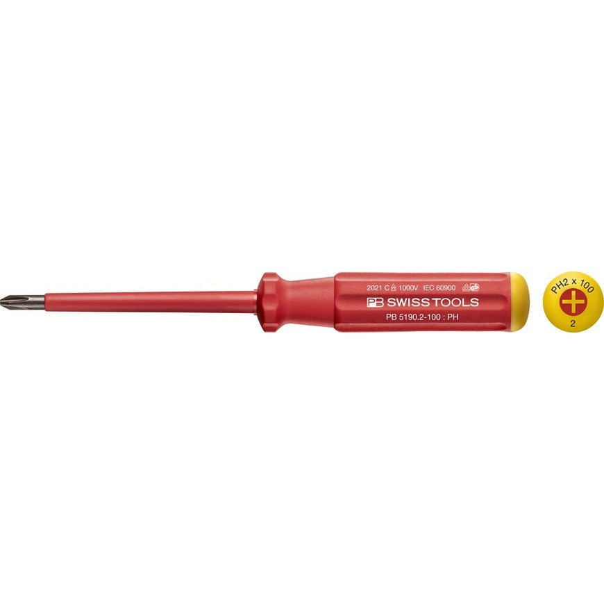 PB 5190 Classic VDE screwdriver, fully insulated up to 1000 V AC/1500 V DC according to IEC/EN 60900