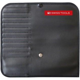 PB 8215 SwissGrip screwdriver set with interchangeable blades in a compact imitation leather roll-up case
