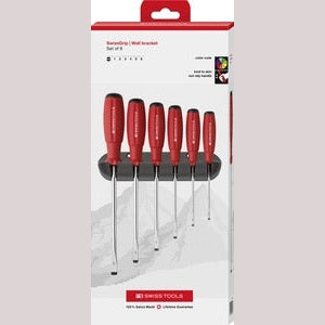 PB 8240 SwissGrip screwdriver set with wall mount