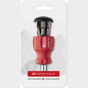 PB 8453 Insider Stubby – Pocket Tool with integrated bit magazine and 6 PrecisionBits C6