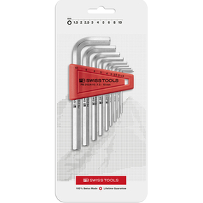 PB Swiss PB 210.H-6 Metric Hex Key L-Wrench Set in a Holder