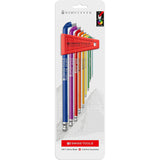 PB Swiss PB 2212.LH-10 RB - Rainbow Hex Key L-Wrenches with Ball Point and Short Key Part