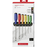 PB Swiss PB 38240.H RB RainBow SwissGrip Evo screwdriver set with wall mount