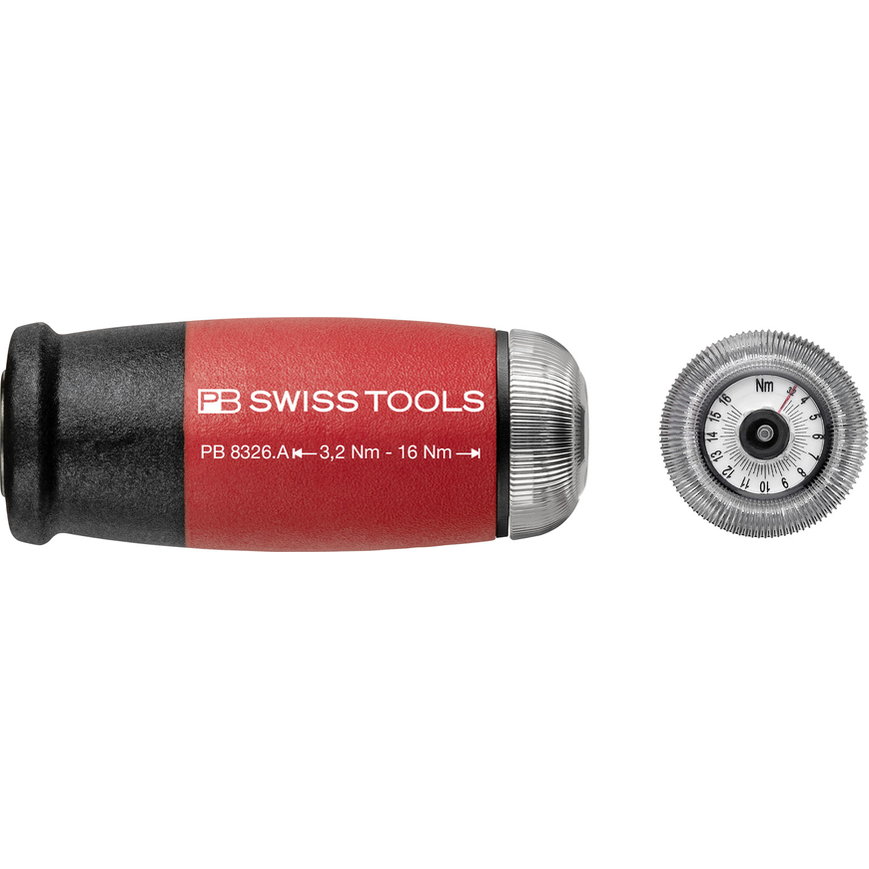 PB Swiss PB 8326.A 3,2-16 Nm - MecaTorque, Torque Screwdriver with Analog Scale