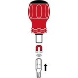 PB Swiss PB 8452.M-10 - SwissGrip Stubby Universal Bit Holder, for Precision Bits C 6.3 and E 6.3 1/4"