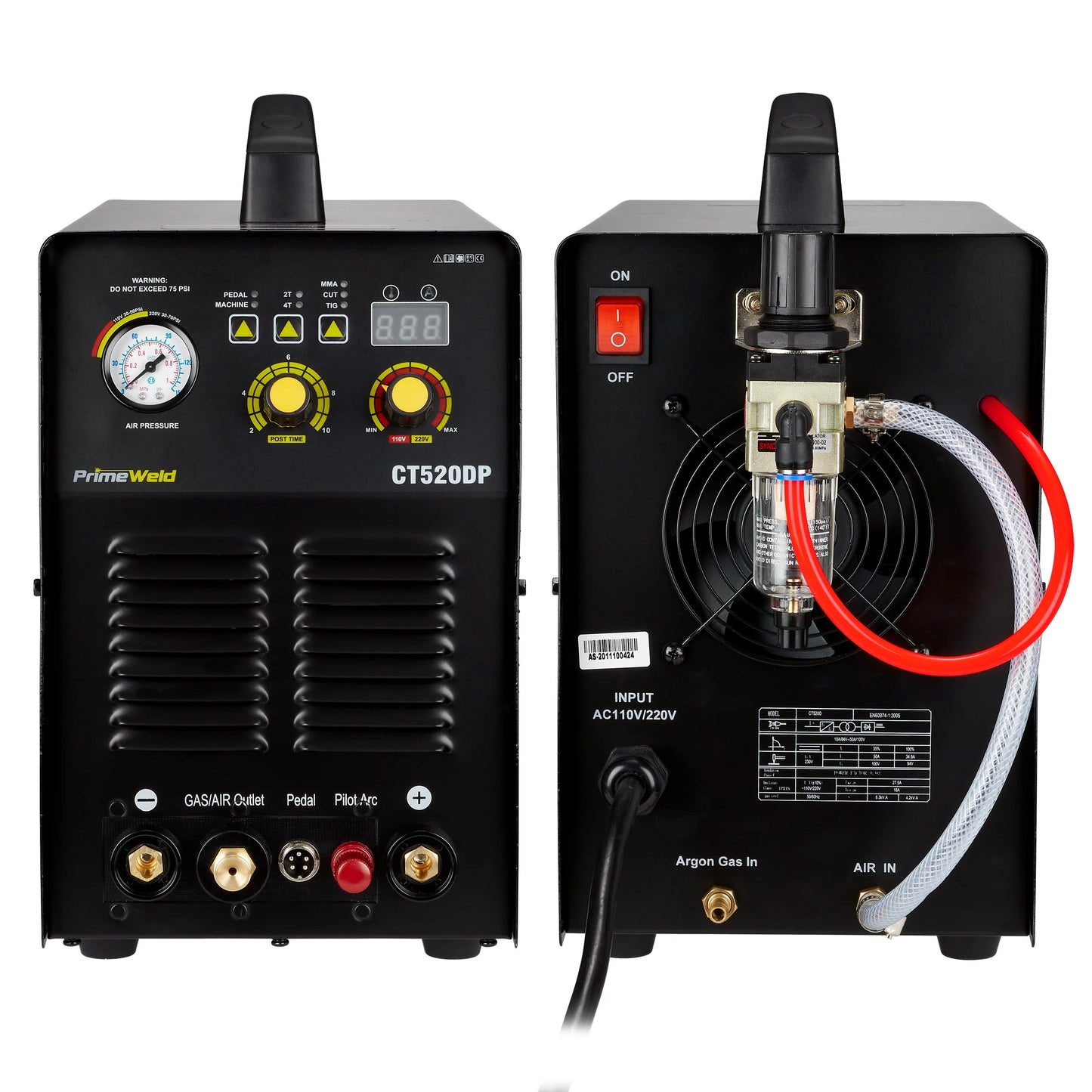 PrimeWeld CT520DP 50A Pilot Arc Plasma Cutter