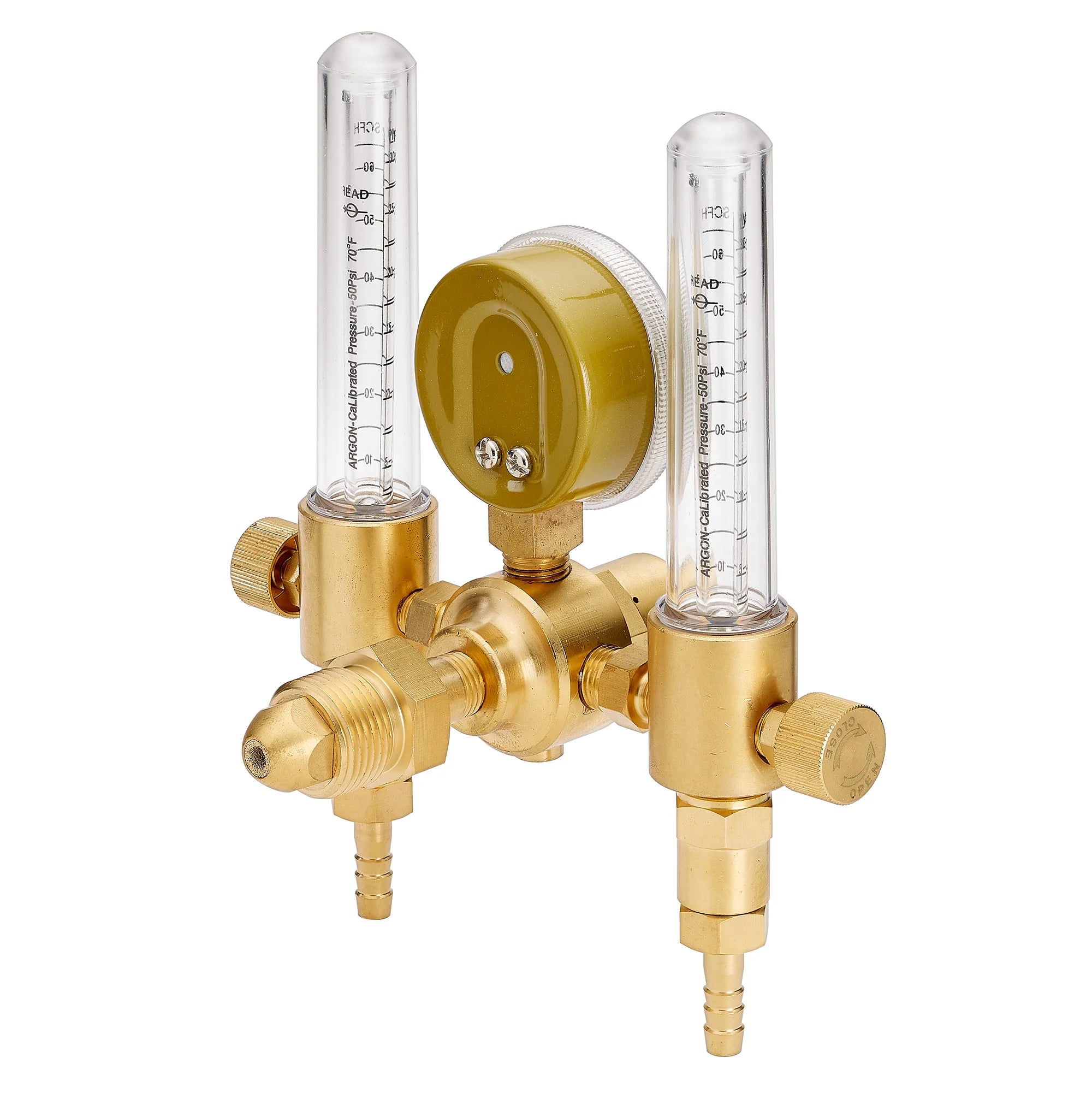 PrimeWeld Dual CO2, Argon, Helium Welding Flowmeter Regulator
