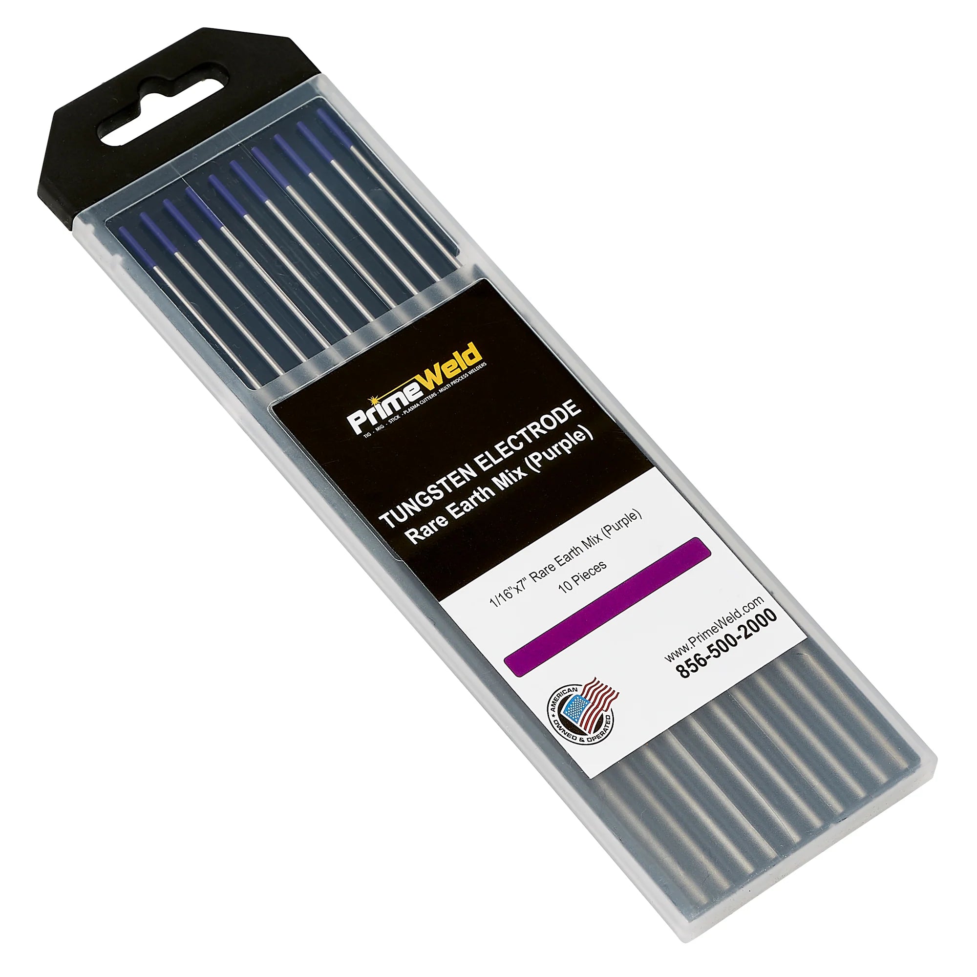 PrimeWeld Rare Earth Tungsten Electrode Purple, EWG TIG Welding Electrodes