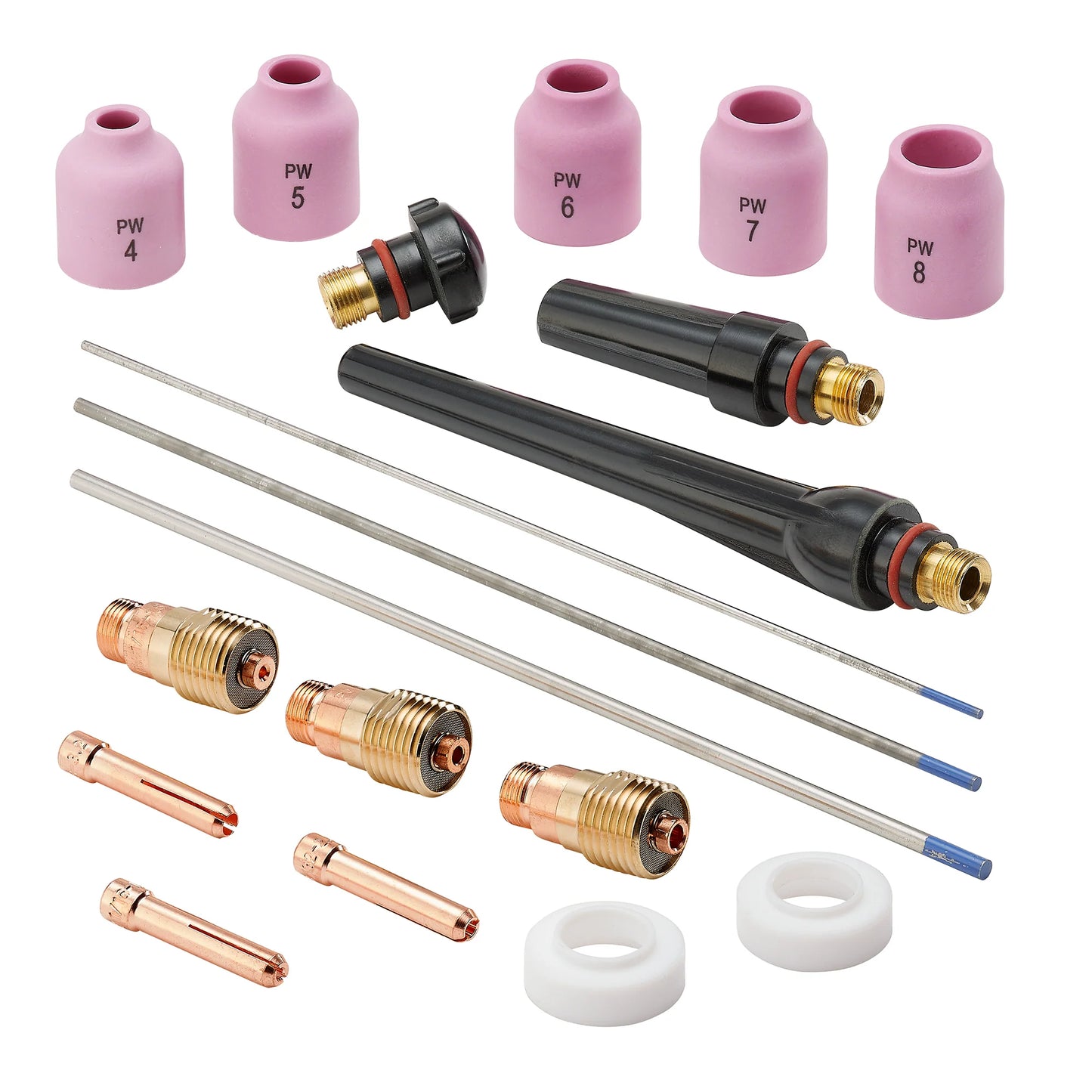 PrimeWeld Stubby Gas Lens Kit for #17,18,26 Torches